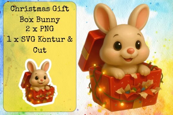Christmas Gift Box Bunny Embroidery Review