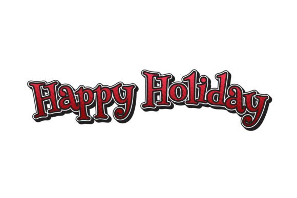 Christmas Stiker Lettering Typography Review