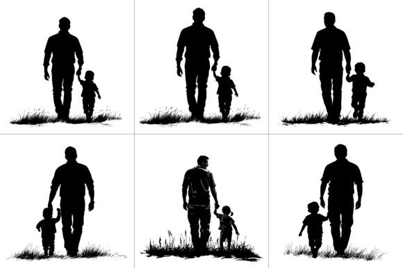 Dad Son Silhouette Clipart Review