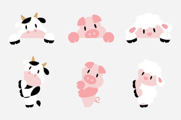 Farm Animal Cartoon - Peeking: An Embroidery Designer’s Honest Review