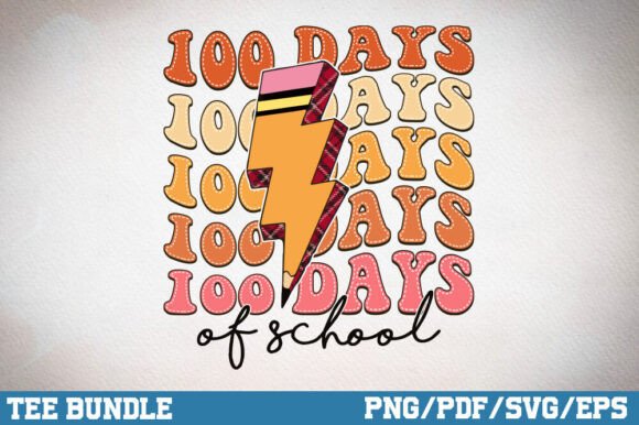 Review: 100 Days of School Pencil Groovy Design