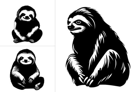 Sloth Silhouette Vector Review