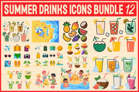 Summer Drinks Icons Bundle Review