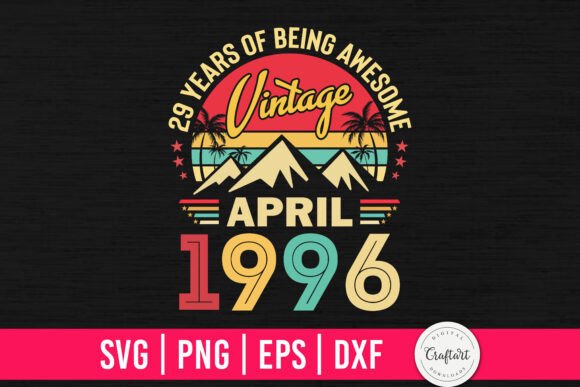 Vintage 1996 April 29th Birthday Embroidery Review