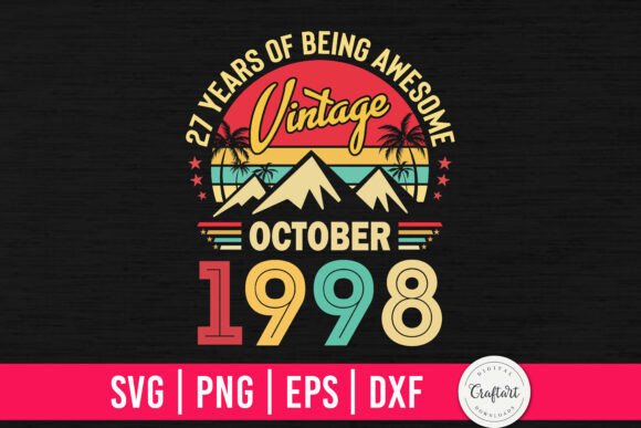 Vintage 1998 October 27th Birthday Review