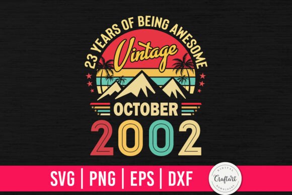 Vintage 2002 October 23th Birthday Embroidery Review